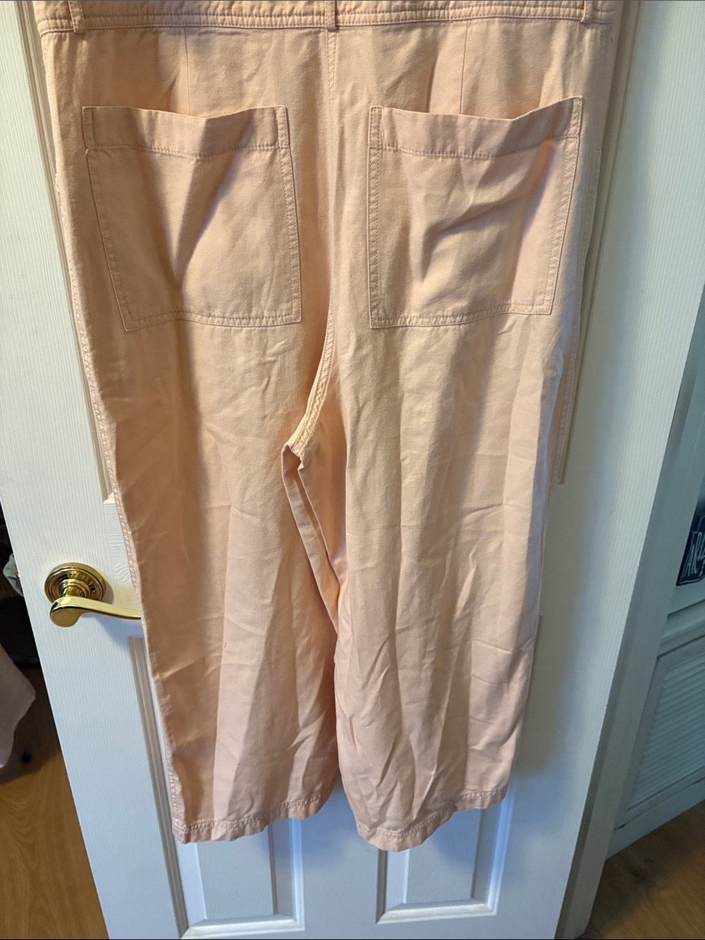 Madewell Top-Stitched Coverall Jumpsuit in Bashful Blush Size 8 - Picture 6 of 6
